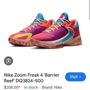 Nike Zoom Freak 4 Vibrant Multicolor Sneakers